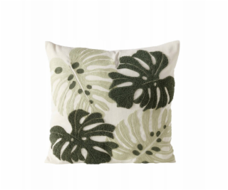 Boltze Dekorativní polštář s monsterou DUBIA, 45 x 45 cm