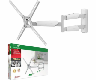 Barkan bílý otočný TV věšák dlouhý nástěnný držák na TV 1...