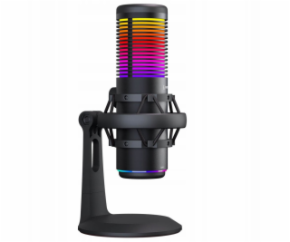 Rampage Herní/podcastový mikrofon Bemol RGB USB-C černý