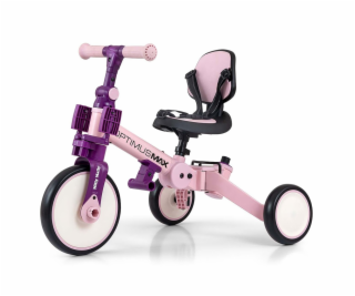 Dětská tříkolka 5v1 Milly Mally Optimus Max s vodící tyčí...