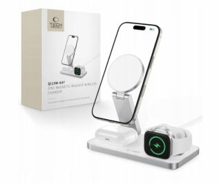 4kom.pl Bezdrátová nabíječka 3v1 Tech-Protect QI15W-A47 3...