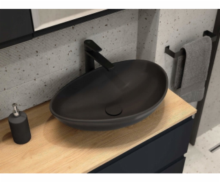 Cersanit UMYVADLO NA DESKNÍ DESKU MODUO 55 NEPRAVIDELNÉ A...