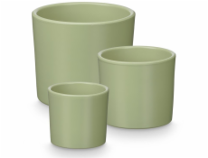 Ibergarden Keramické květináče, 3 kusy, O 14, 17, 22 cm