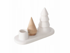 Home Styling Collection Jednoduchý svícen NEVIA, vánoční stromky z kamene a porcelánu