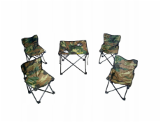 ModernHome Dětská cestovní sada - skládací stůl a židle (5 kusů)