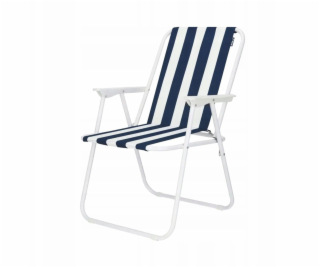 Dedra Skládací kempingová plážová židle 52x58x72cm bílo-t...