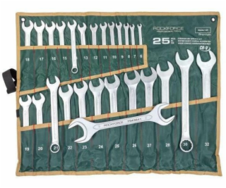 Rockforce Sada 25 otevřených klíčů. (6-32 mm) + 1 plochý ...