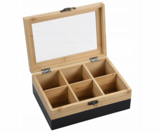 Kesper Bambusová konvice na čaj se 6 přihrádkami, 21 x 15...