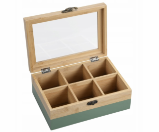 Kesper Bambusová konvice na čaj se 6 přihrádkami, 21 x 15...