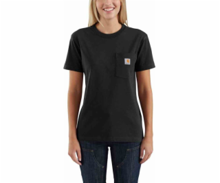 Carhartt Pracovní tričko Carhartt WK87 s kapsou, černé