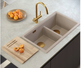 GraniteQ ČTVRÁK | LOGAN 120 | žulový kuchyňský dřez SOFT ...