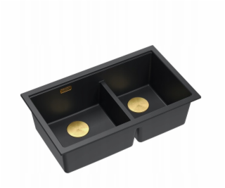 GraniteQ ČTVRÁK | LOGAN 120 | žulový kuchyňský dřez ČISTÝ...