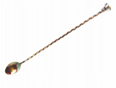 Bar Up Měděná barová lžíce s muddlerem 30 cm