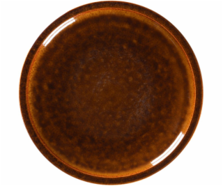 Secret de Gourmet KÁMEN Plochý talíř 16 cm jantarový