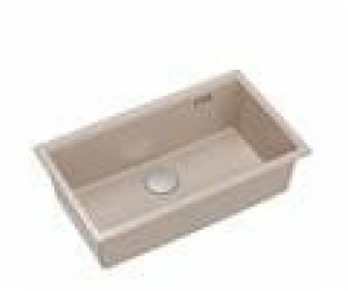 GraniteQ LOGAN 110 dřez perleťově béžový 76x45x23,5 cm 1 ...
