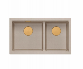 GraniteQ ČTVRÁK | LOGAN 120 | žulový kuchyňský dřez PEARL...