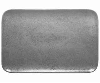 Papstar Obdélníkový talíř 33x20 cm Břidlice