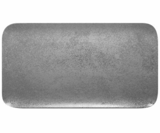 Papstar Obdélníkový talíř 38x21 cm Břidlice