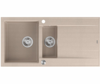 GraniteQ Dřez EVAN 156 se sifonem Push To Open, 1,5dílný,...