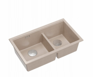 GraniteQ ČTVRÁK | LOGAN 120 | žulový kuchyňský dřez PEARL...