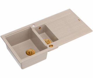 GraniteQ Dřez EVAN 156 se sifonem Push To Open, 1,5dílný,...