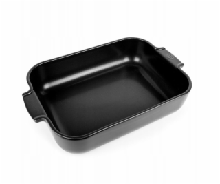 Peugeot APPOLIA Obdélníkový talíř 36 cm Saténově černý