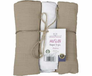 Multitex MUŠELOVÉ pleny, balení 3 kusů v krabičce, veliko...