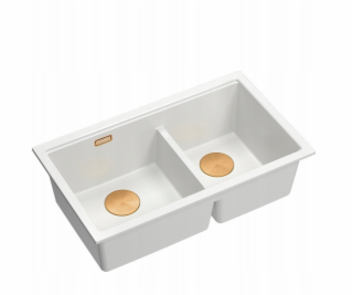 GraniteQ ČTVRÁK | LOGAN 120 | žulový kuchyňský dřez SNOW ...