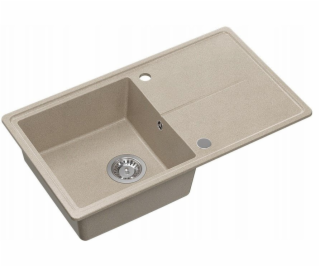 GraniteQ TONY 111 žulový dřez říční písek (béžový) 1 dřez...