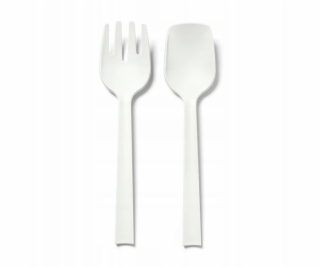 Slowmoose Sada bílých servírovacích příborů POSATE