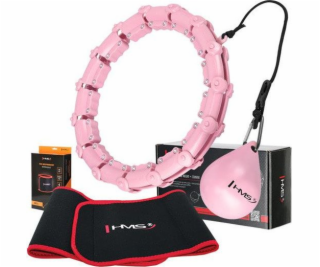 HMS Sada hula hoopů s výstupky a závažím hhw02 růžový zeš...
