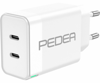 Pedea Schnellladegerät Dual PD 40 Watt USB Typ C/C, bílá