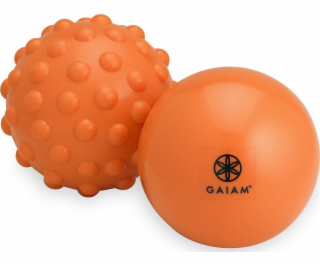 Gaiam Masážní míčky oranžové 2 ks.
