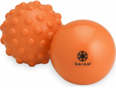 Gaiam Masážní míčky oranžové 2 ks.