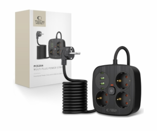 Tech-Protect Prodlužovací kabel PCS3x4, 2 USB a 2 Type-C ...