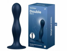 NoName Dildo SATISFYER_Double Ball-R s geisha kuličkami tmavě modré