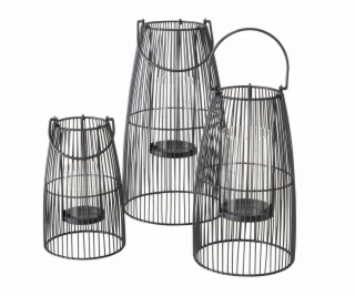 Boltze Sada kovových luceren CINTA, 25 - 40 cm