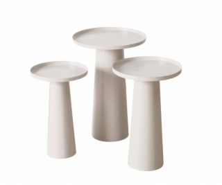 Boltze Konferenční stolky Jacky, kulaté, 3 kusy