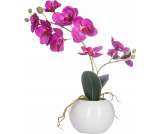 Springos Umělá růžová orchidej v květináči, 25 cm