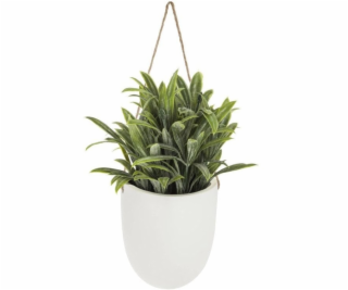 Springos Umělá závěsná rostlina v květináči, juka v bílém...