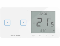 TECH Sterowniki Drátový dvojitý vypínač světel. s pokojovým termostatem bílý WSR-02ML Tech Controllers