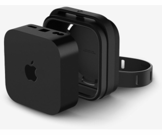 Spigen Silikonový držák Fit, černý - Apple TV 4K 3. gener...