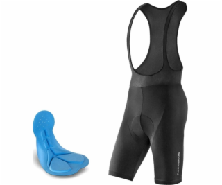 RockBros Cyklistické kraťasy s laclem a chrániči XL - černé