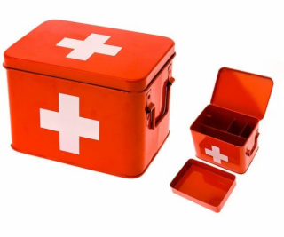 Tzmo Kovová lékárnička, dárek, 21,5 x 15,5 x 16 cm