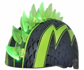 C-PREME Dětská helma RASKULLZ BOLT LED GREEN junior velik...