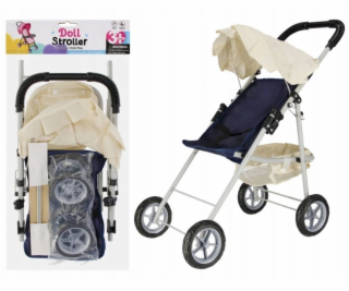 Mega Creative KOČÁREK PRO PANENKY MET 60X25X10 GRA PBH12/24