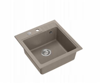 Steiner PETER 110 GraniteQ žulový dřez soft taupe s jední...