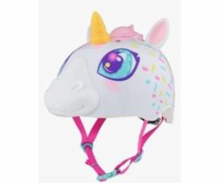 C-PREME Dětská helma RASKULLZ SUPER UNICORNE, bílá veliko...