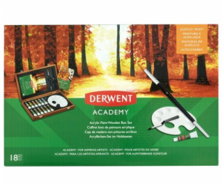 Derwent Sada 12 akrylových dřevěných krabiček