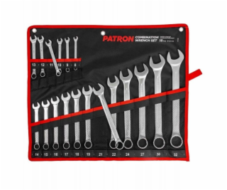 King Tony Sada 18 otevřených klíčů. (8–32 mm) na plátně